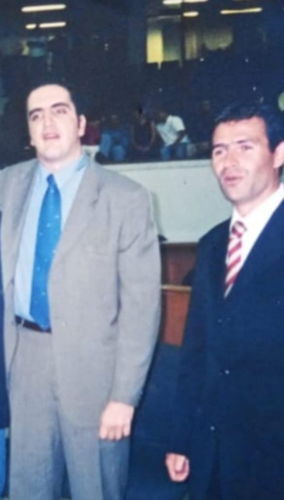 Mauricio Tobón y Federico Gutiérrez en el Concejo de Medellín